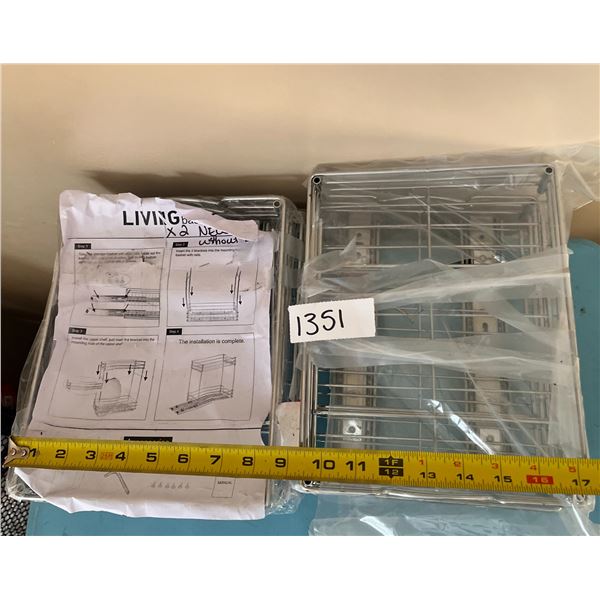 Living Basics roll out cubboard accessory (2) Never used