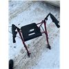 Image 2 : Folding Walker-  red, excellent condion