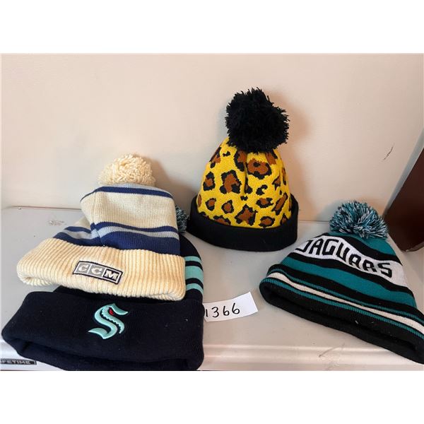 NHL/NFL Winter hats/toques  (Seattle, Toronto, Jacksonville, Dallas)