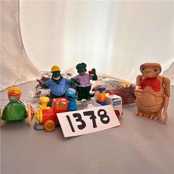 80s 90s Toys ET, Dinosaurs, Sesame Street