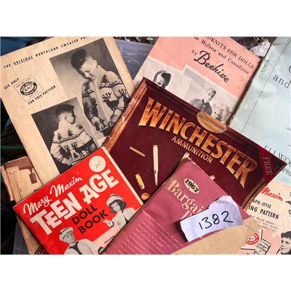 vintage patterns, papers, magazines, etc
