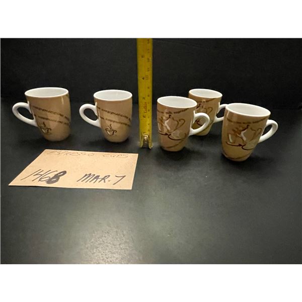 5 - Espresso cups