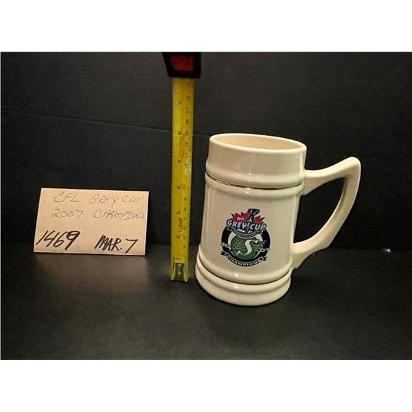 CFL Grey Cup 2007 Champions stein