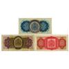 Image 2 : Bermuda. Bermuda Government, 1957 to 1966, Issued Banknote Trio.
