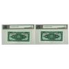 Image 2 : China. Central Bank of China, 1941, Sequential Issued Banknote Pair.