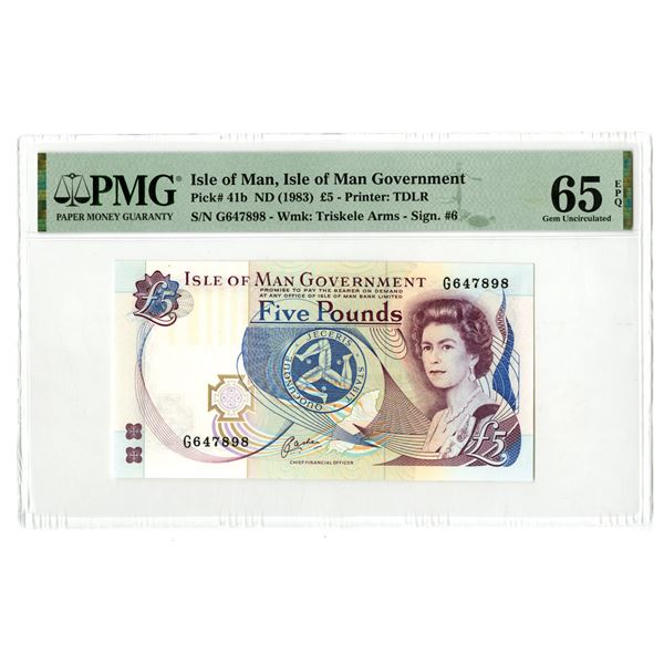 Isle of Man. Isle of Man Government, ND (1983), Issued Banknote.