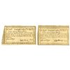 Image 1 : CT. Connecticut Comptroller's Office, 1789 and 1790, I/C Payment Certificate Pair.