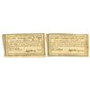 Image 1 : CT. Connecticut Comptroller's Office, 1789 and 1790, I/C Payment Certificate Pair.