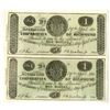 Image 1 : VA. Corporation of Richmond, 1861, Uncut Pair of Contemporary Facsimile Rebel Shinplaster Obsolete N