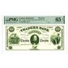 Image 1 : VA. Traders Bank of the City of Richmond, ND (1860s), $20 Proprietary Proof Obsolete Banknote.