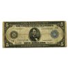 Image 1 : U.S.,  F.R.N., $5, Series of 1914, Issued Banknote.