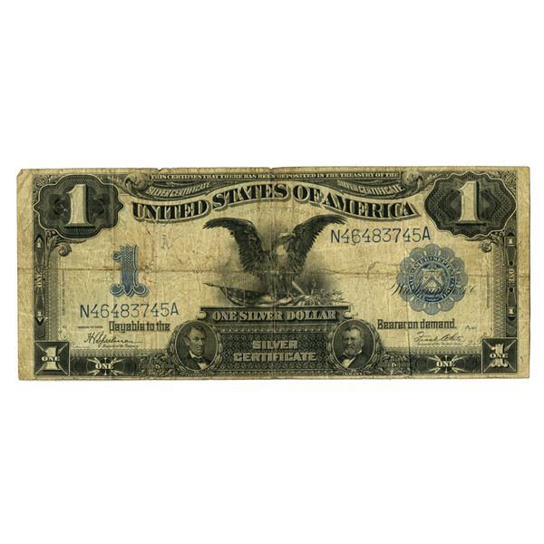 U.S.,  Silver Certificate, Series of 1899, Issued Banknote.