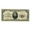 Image 1 : NJ. Union National Bank of Frenchtown, New Jersey, $20, Series of 1929, Ch# 1459, Type 2, Issued Ban