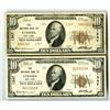 Image 1 : NY. National Bank of Cohoes, New York. $10, T1 & T2, Series of 1929, Ch# 1347, Issued Banknote Pair.