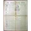 Image 1 : NY. Orange County Press 1901 McKinley Assassination Newspaper