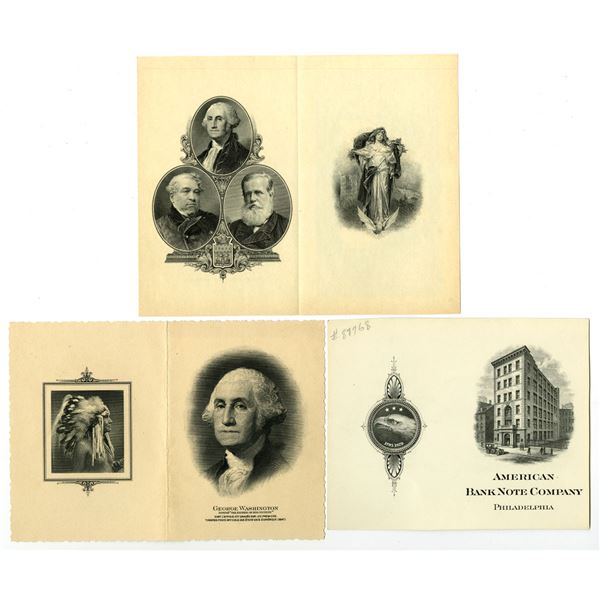 France & NY. ABNC Advertising Booklets, 2 in French, All with Multiple Vignettes, ca. 1910-30.