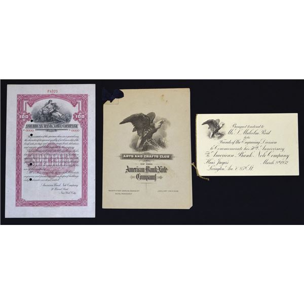 NY. ABNC, "Arts and Crafts Club", 21st Anniversary, 1928 Booklet, and Additional Items