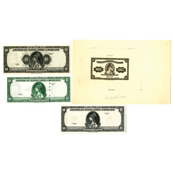 NY. ABNC, Advertising Note Quartet, ca.1921-1929 (Reprinted 1950-80s).