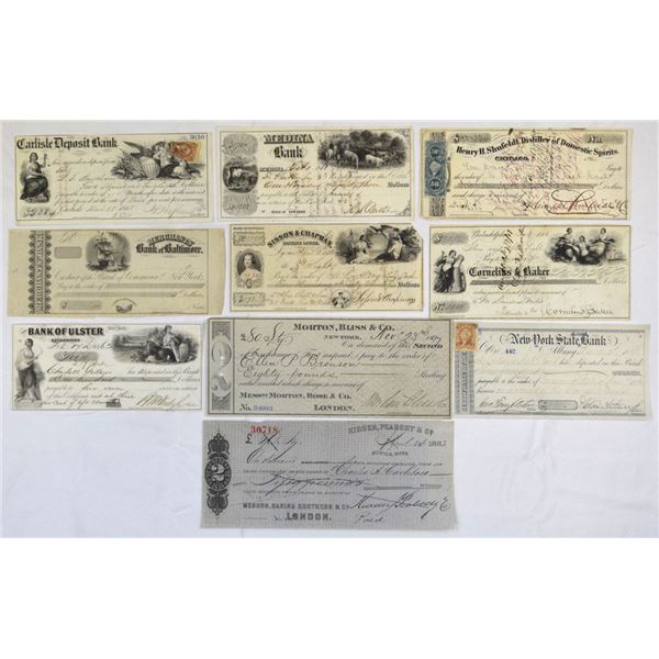 American Banking, Mercantile, and Finance of Mostly Security Printer Engraved Checks and Drafts, inc
