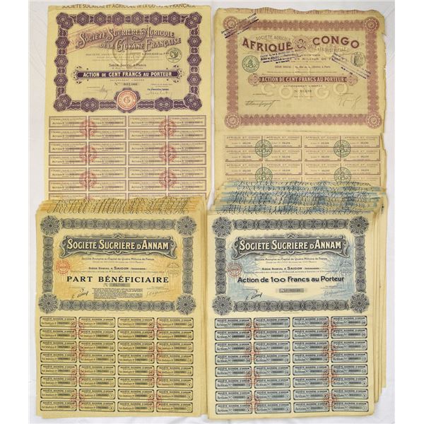 French Colonial Sugar & Agricultural Enterprises, ca. 1907 to 1920s