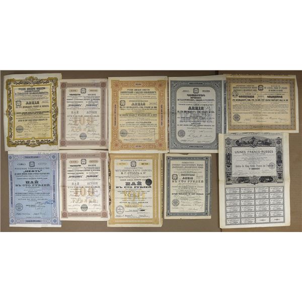 Russia. Collection of Industrial Bonds, 1899 to 1916