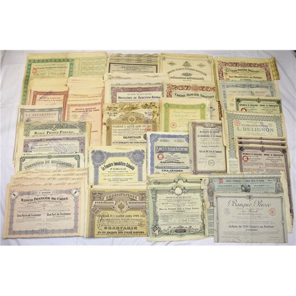 International Banks, Finance & Industrial Bonds Assortment, ca. 1880s to 1940s