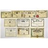 Image 1 : Banking, Finance & Exchange Assortment, ca. 1880 to 1930s Stock Certificate Assortment.