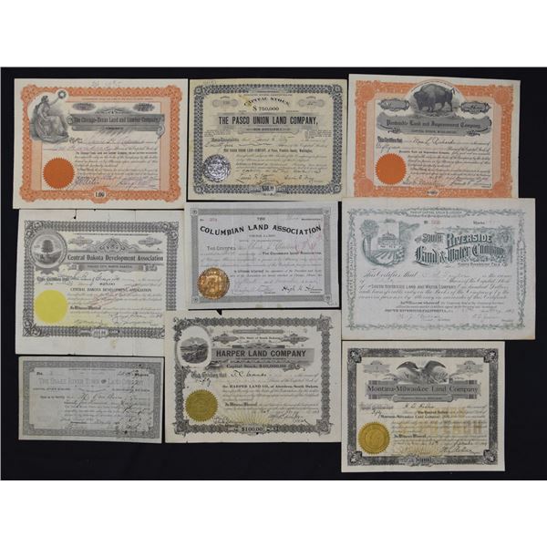 Land and Development Related Issued Certificates, 1880s to 1900s