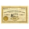 Image 1 : CO. Banner Gold and Silver Mining Co., 1884, I/U Stock Certificate.