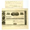 Image 1 : PA. Erie and Susquehanna Coal Co., 1857, I/U Stock Certificate.