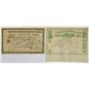 Image 1 : IA. Cedar Falls & Minnesota Railroad Co., 1868 and 1870, I/C Stock Pair.