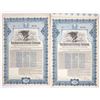 Image 1 : NJ. American Railways Co., 1920, Issued 7% Income Coupon Bond Pair.