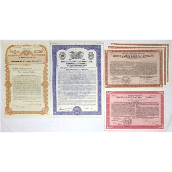 Arkansas Northwestern; Atlantic and Danville; Lehigh Valley Railroad, 1914 to 1949, Issued Bond Asso