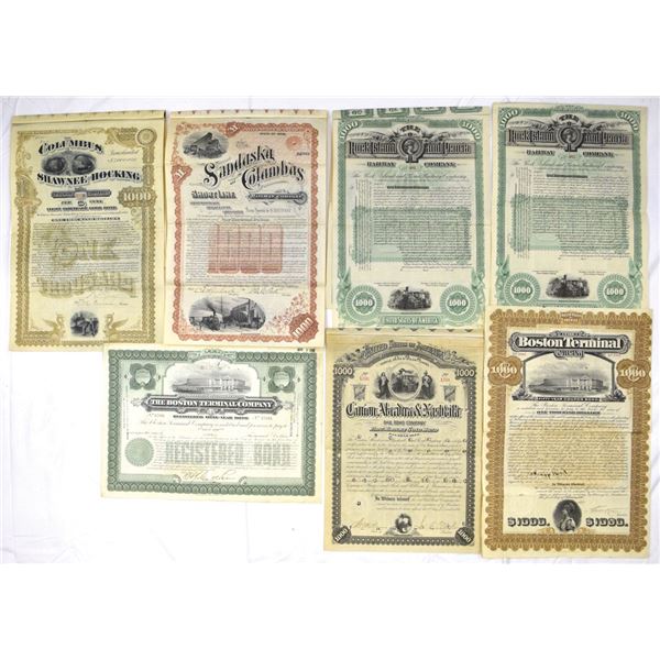 Midwest & New England Railroads I/C Bonds.