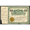 Image 1 : Chicago, Milwaukee & Puget Sound Railway Co. 1908 I/C Stock Certificate.