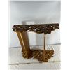 Image 5 : Wood Wall Shelf and Rustic Storage Bin with Hooks