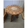 Image 3 : Carved Wooden Side Table and Wooden Magazine Rack