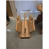 Image 4 : Carved Wooden Side Table and Wooden Magazine Rack