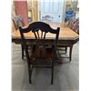 Image 2 : Wooden Dining Table with 6 Chairs