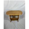 Image 1 : Oak Magazine Rack End Table