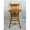 Image 1 : Wooden High Chair with Tray