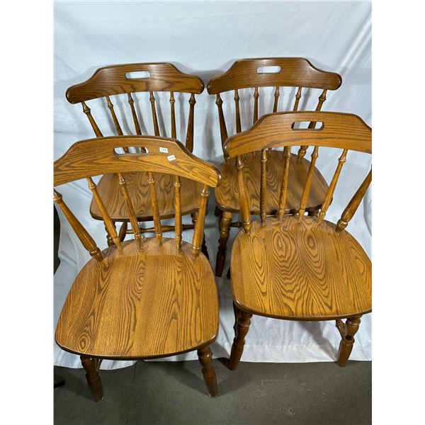 Set of Four Oak Dining Chairs