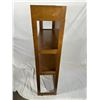 Image 4 : Wooden Three-Tier Shelving Unit