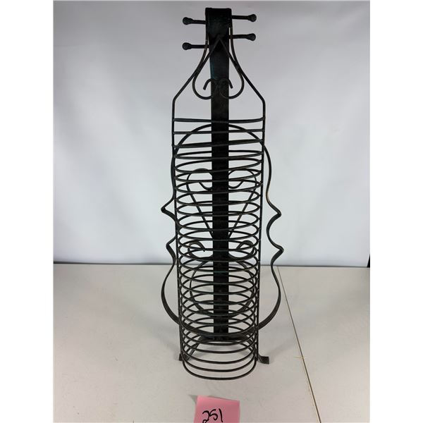 Decorative Wrought Iron Wine Bottle Holder Stand