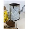 Image 3 : Mixed Vintage Kitchen and Household Items Including Tin and Enamelware