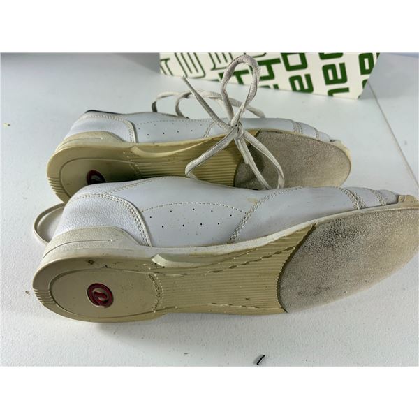 Pair of White curling shoes
