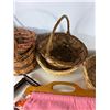 Image 4 : Assorted Woven Baskets and Decorative Bag