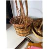 Image 5 : Assorted Woven Baskets and Decorative Bag