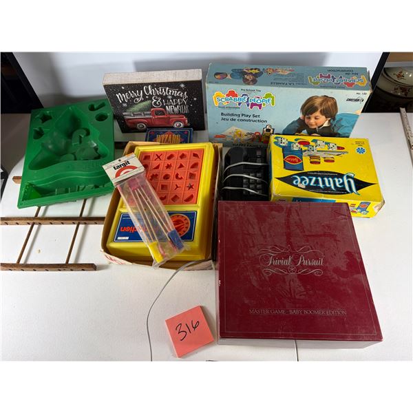 Group of Board Games, Toys, and Activity Sets