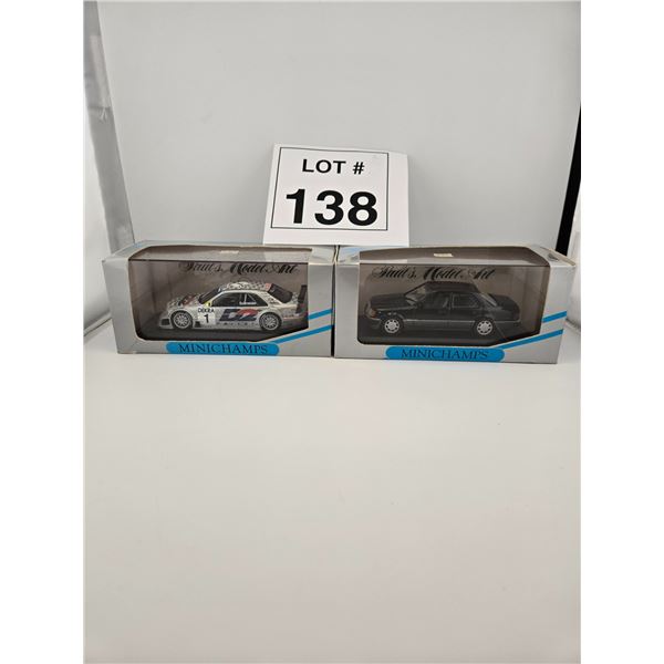 MINICHAMPS / MERCEDES-BENZ DIE-CAST CAR LOT (2 MODELS)